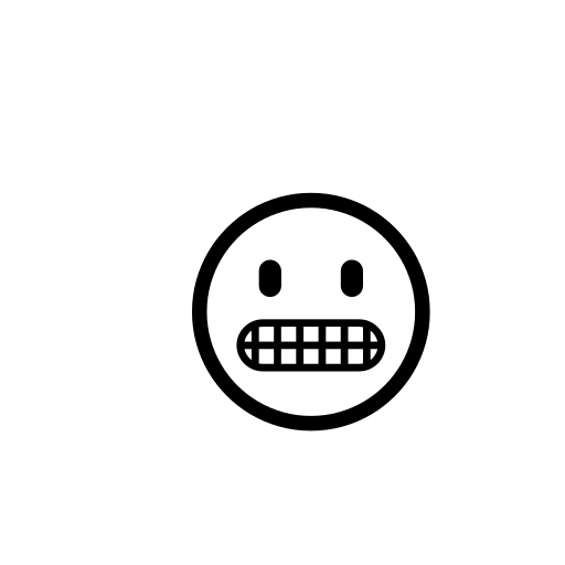 Grimacing Face Emoji White Background