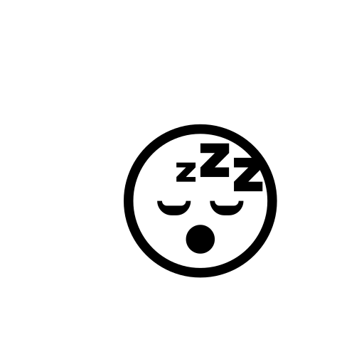 Sleeping Face Emoji White Background