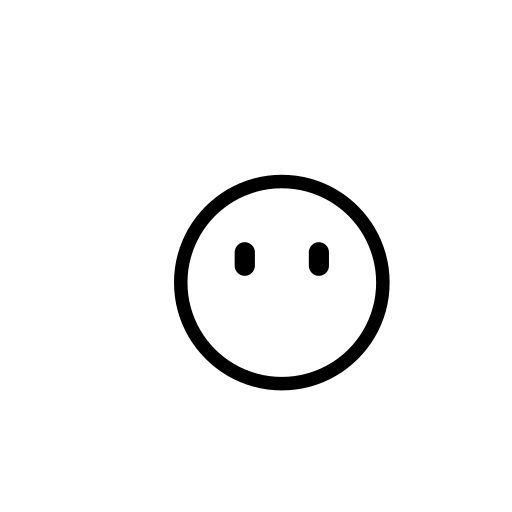 Face Without Mouth Emoji White Background