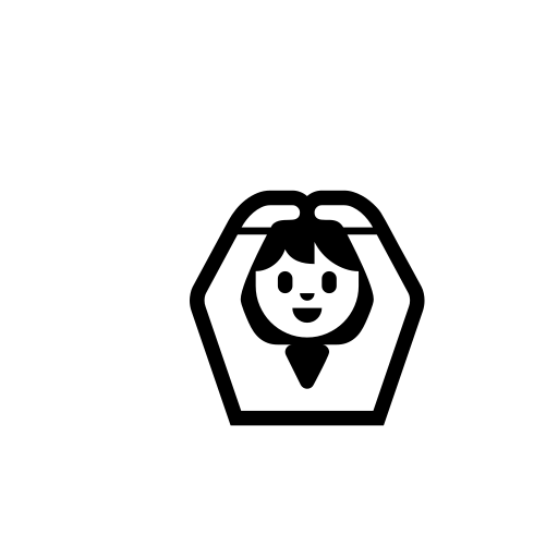 Face With Ok Gesture Emoji White Background