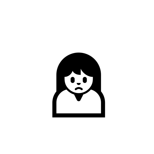 Person Frowning Emoji White Background