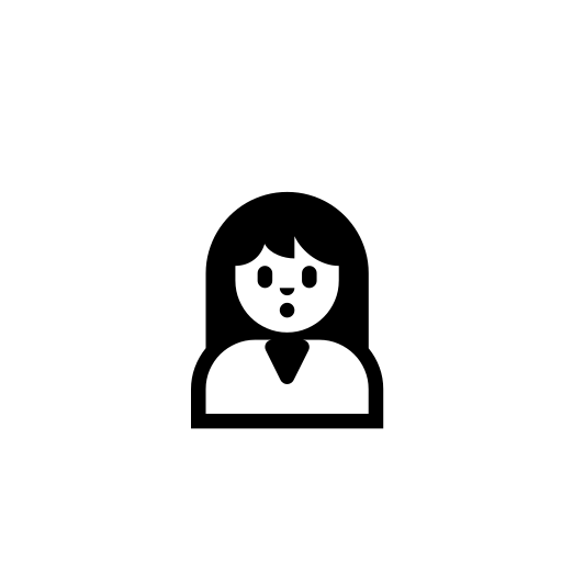 Person with Pouting Face Emoji White Background