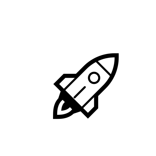 Rocket Emoji White Background