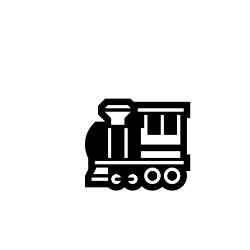 Steam Locomotive Emoji White Background