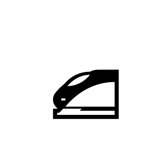 High-Speed Train Emoji White Background