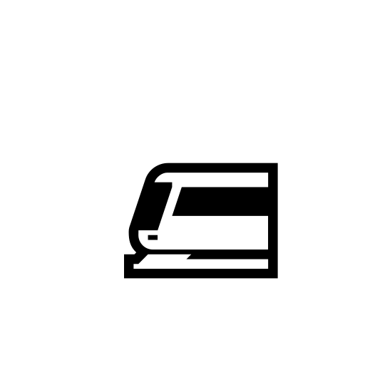 Light Rail Emoji White Background
