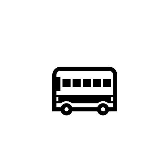 Bus Emoji White Background