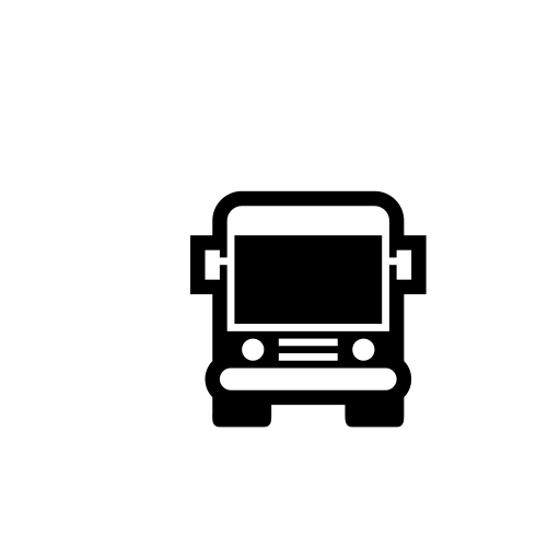 Oncoming Bus Emoji White Background
