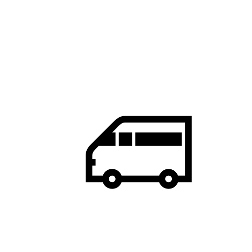 Minibus Emoji White Background