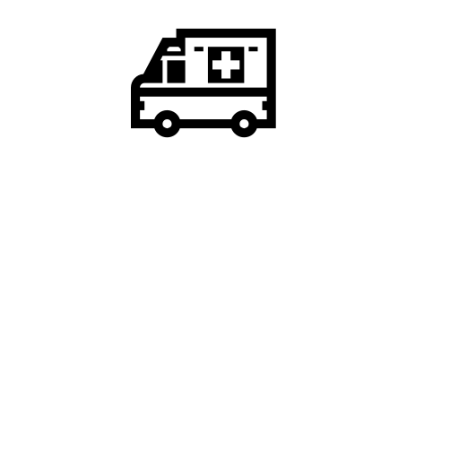 Ambulance Emoji White Background