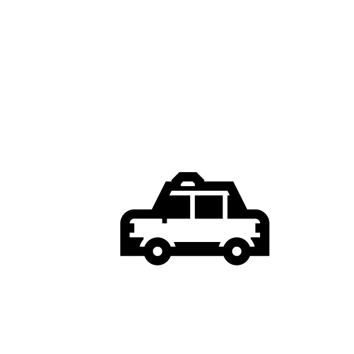Taxi Emoji White Background