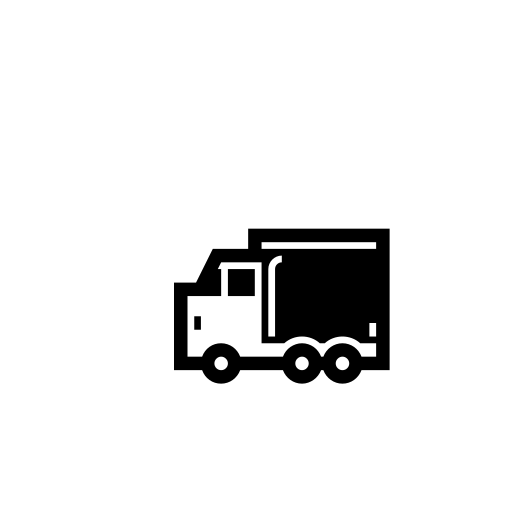 Articulated Lorry Emoji White Background
