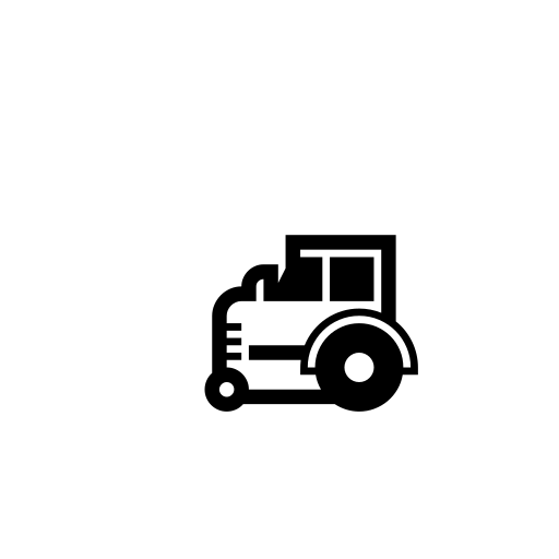 Tractor Emoji White Background