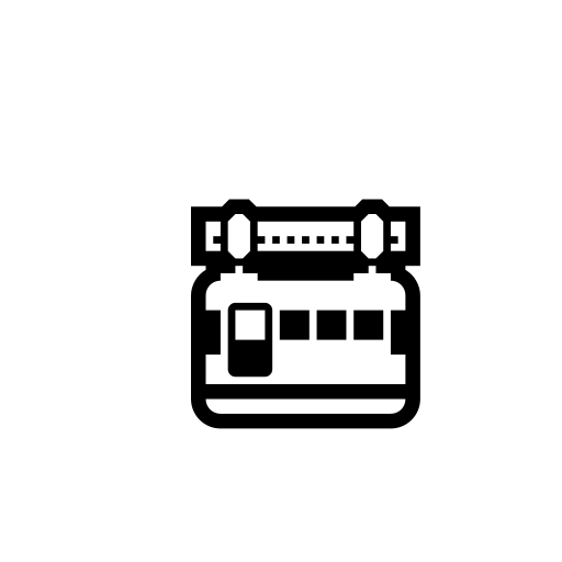 Suspension Railway Emoji White Background