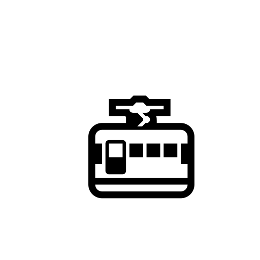 Mountain Cableway Emoji White Background