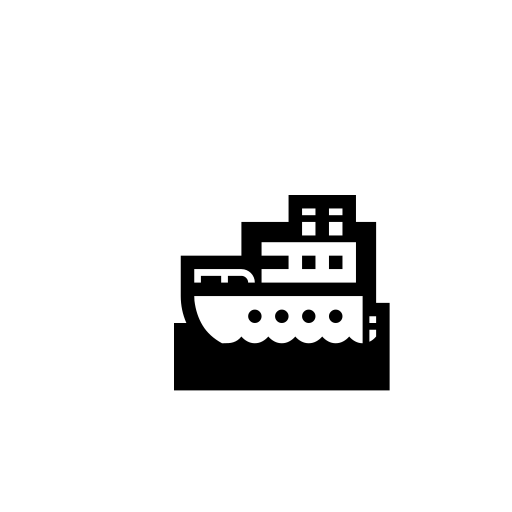 Ship Emoji White Background
