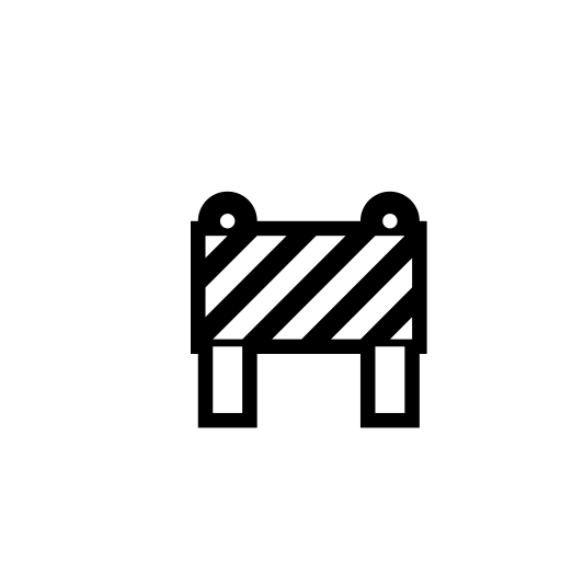 Construction Sign Emoji White Background