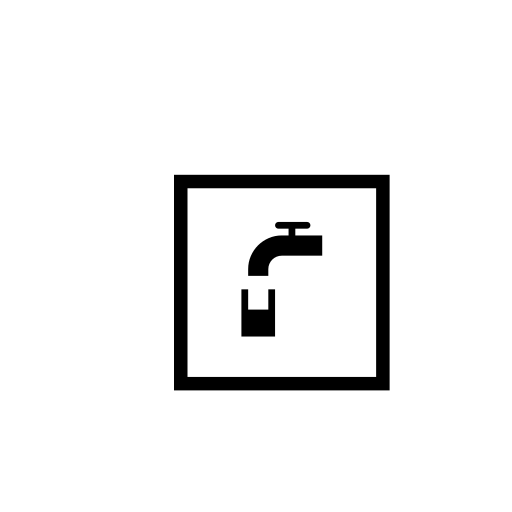 Potable Water Symbol Emoji White Background