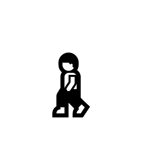 Pedestrian Emoji White Background
