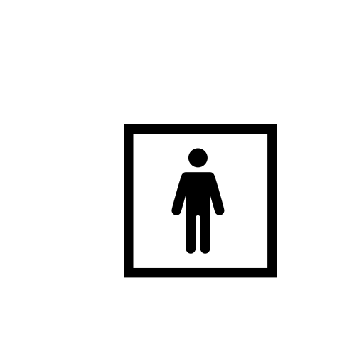 Mens Symbol Emoji White Background