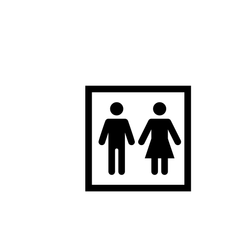 Restroom Emoji White Background