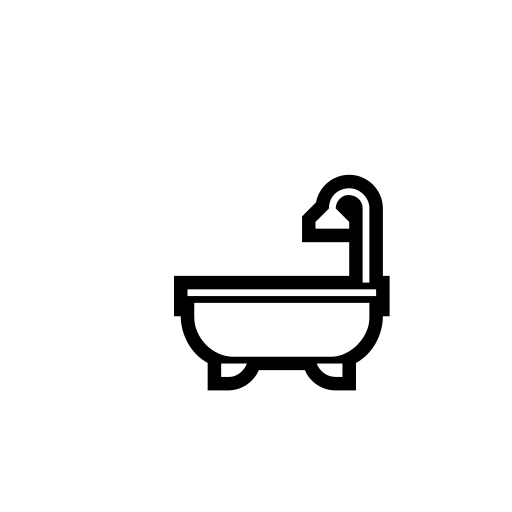 Bathtub Emoji White Background