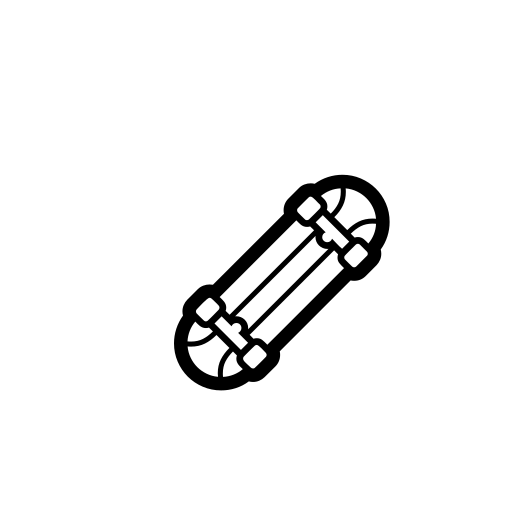 Skateboard Emoji White Background