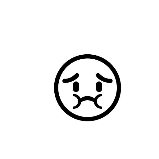 Nauseated Face Emoji White Background