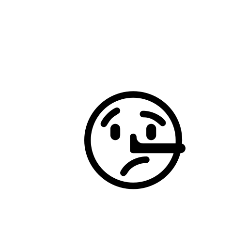 Lying Face Emoji White Background