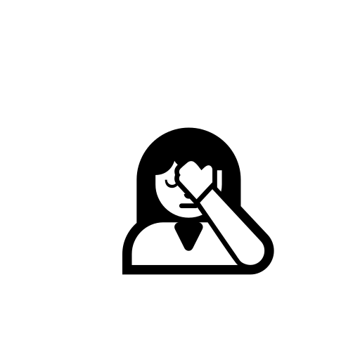 Face Palm Emoji White Background