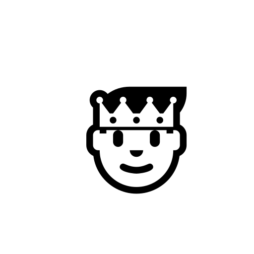 Prince Emoji White Background