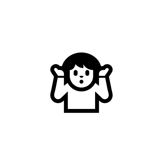 Shrug Emoji White Background