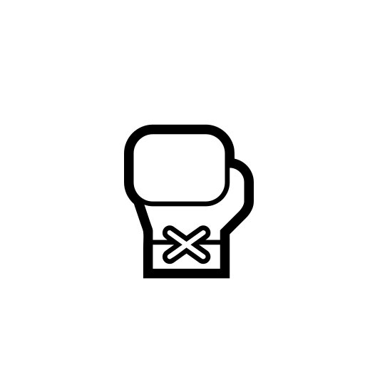 Boxing Glove Emoji White Background