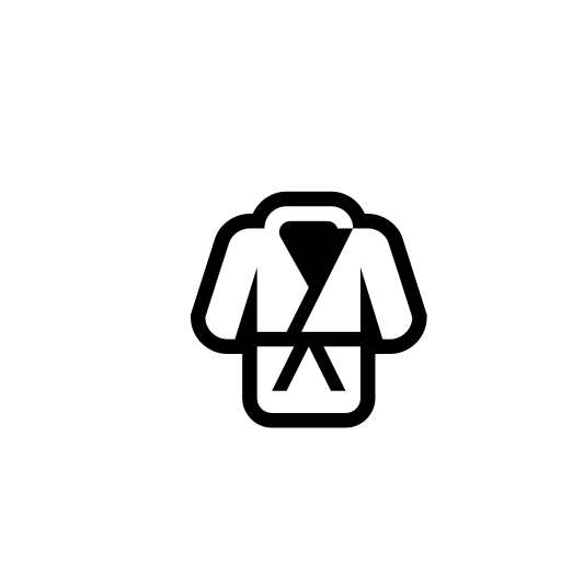 Martial Arts Uniform Emoji White Background