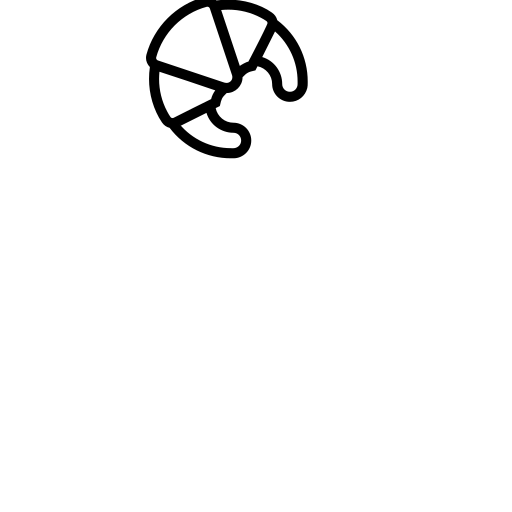 Croissant Emoji White Background
