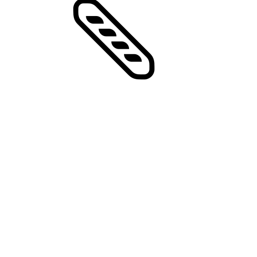Baguette Emoji White Background