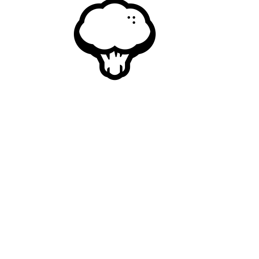 Broccoli Emoji White Background