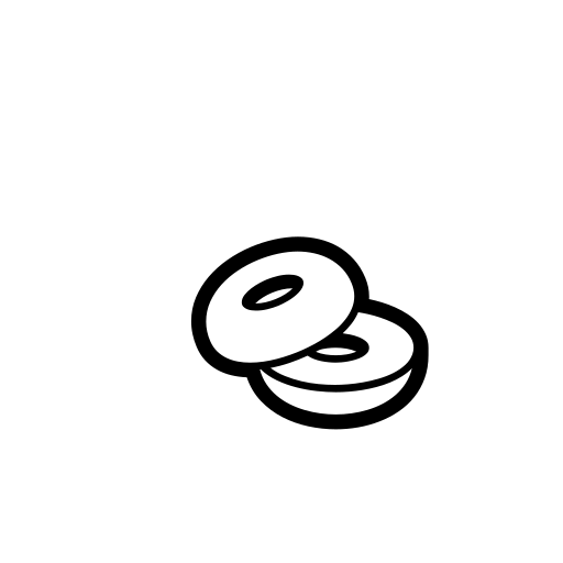Bagel Emoji White Background