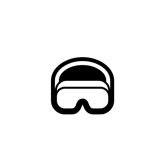 Goggles Emoji White Background