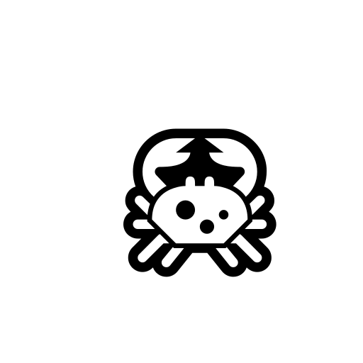 Crab Emoji White Background