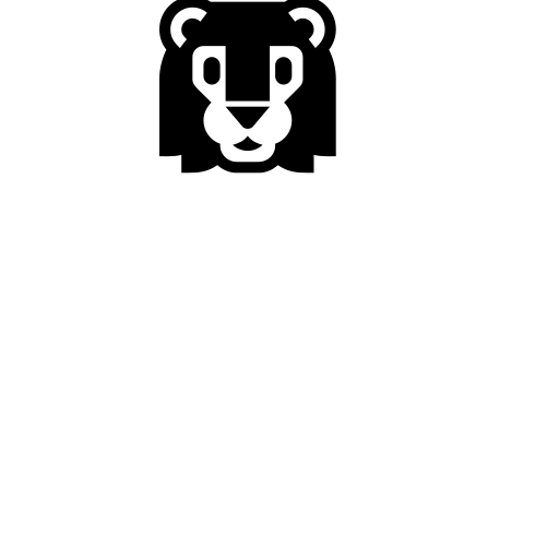 Lion Emoji White Background