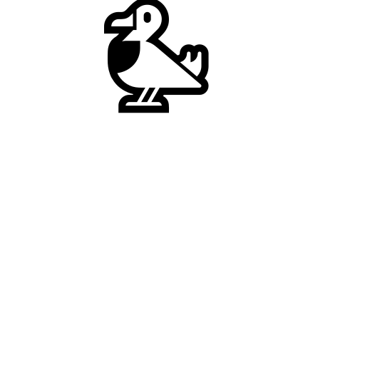 Duck Emoji White Background