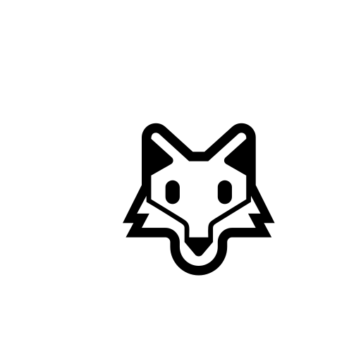 Fox Face Emoji White Background