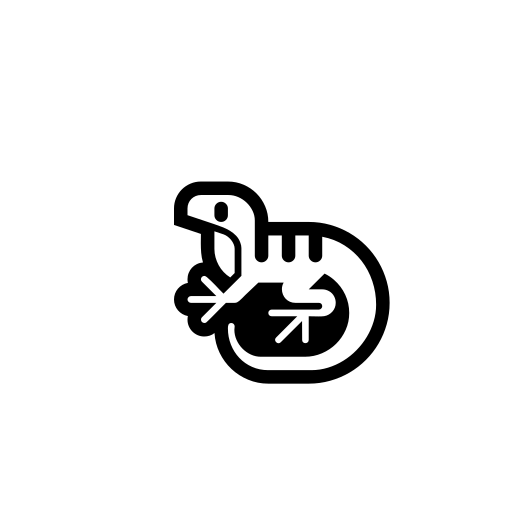 Lizard Emoji White Background