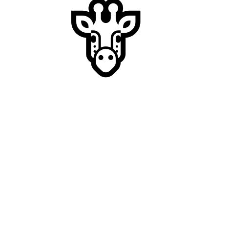 Giraffe Emoji White Background