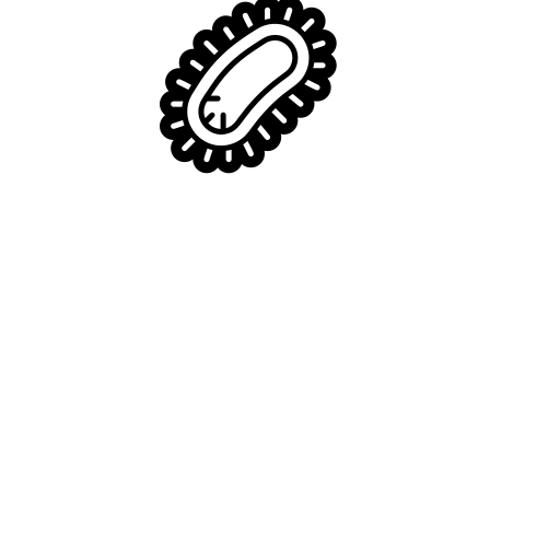Microbe Emoji White Background