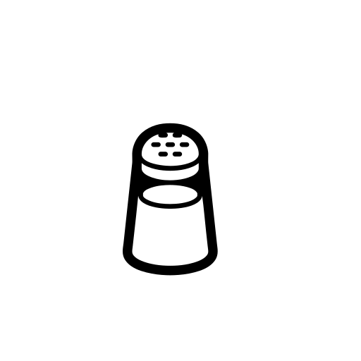 Salt Shaker Emoji White Background