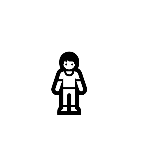 Standing Person Emoji White Background