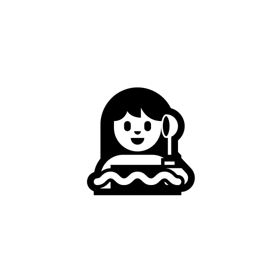 Person In Steamy Room Emoji White Background