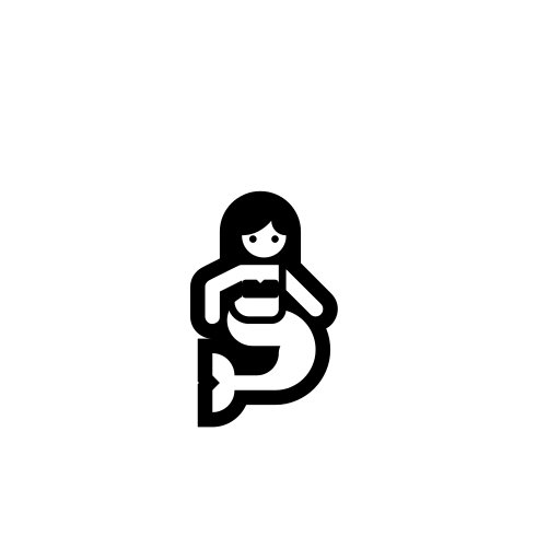 Merperson Emoji White Background